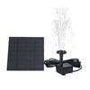 Solar Water Pond Pump Easy Installation with 6 Nozzles Hydroponics Submersible Pump Decorative Props Portable for Outdoor Garden
