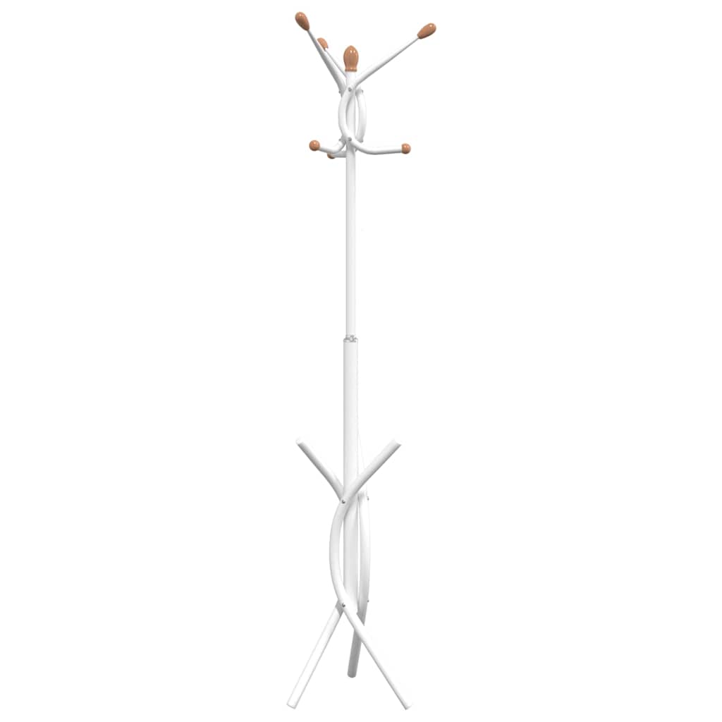Coat Stand White 176 cm Powder Coated Iron