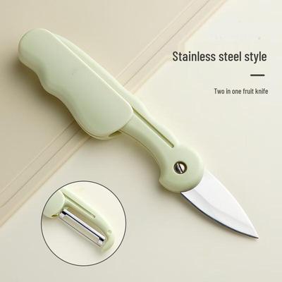 Складной керамический фруктовый нож Abay с двусторонней нержавеющей овощечисткой