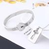 Stainless Steel Heart Lock Bracelets Gold Silver Key Pendant Necklace  Jewelry Gift