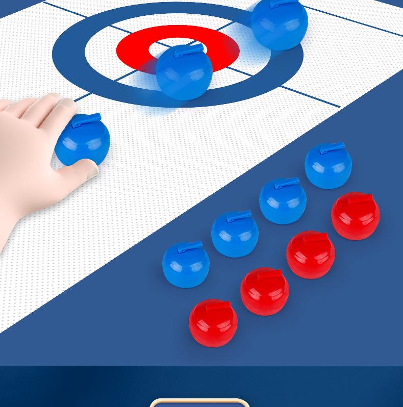 Children's Educational Indoor Curling Game - Interactive Tabletop Toy for Boys