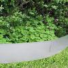 Garden Edging - Galvanized Metal - 100 Cm X 14 Cm - Grey - Durable - Easy To Install