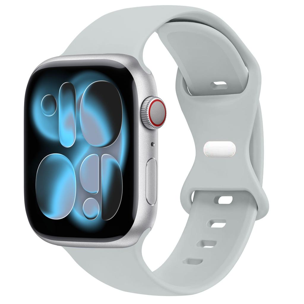 Спортивный силиконовый ремешок для Apple Watch Bands 40мм 44мм 46мм 45мм 41мм 49 42мм Correa Браслет iWatch серия 10 11 9 8 7 ultra 3 SE