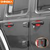 SHINEKA Car Door Bowl Decoration Cover Stickers for Jeep Wrangler JL 2018 2019 2020 2021 2022 2023 2024 Up Exterior Accessories
