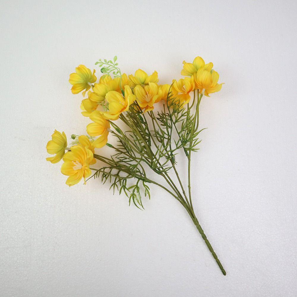 New Silk Cloth Fake Flower DIY Floral Materials Soft Flower Bouquet Realistic Chrysanthemum Valentine's Day Gift