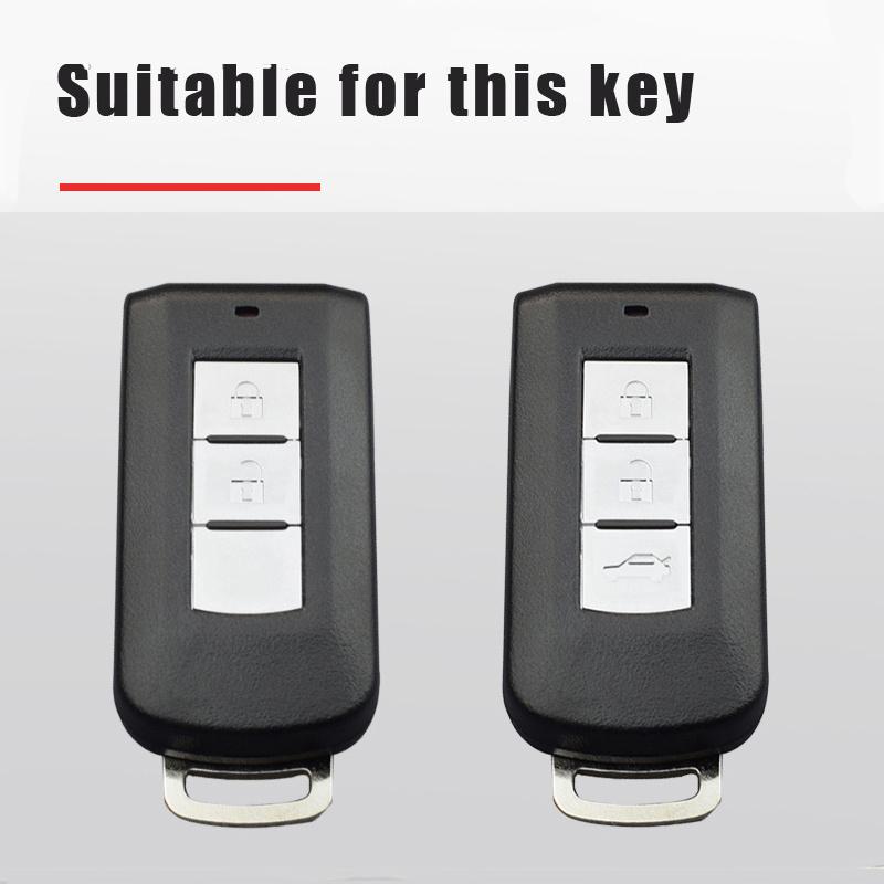 Zinc Alloy Car Key Shell Modified Flip Folding Key Case For Mitsubishi ASX LANCER Pajero Sport Outlander Eclipse Cross Keychain MQ9