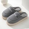 Cotton Slippers Women's Thickened Autumn and Winter Indoor Home Couple's Home Non-slip Warm Confinement Wool Cotton Shoes Men