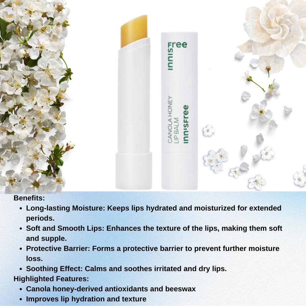 Innisfree Бальзам для губ с медом канолы 3,5 г