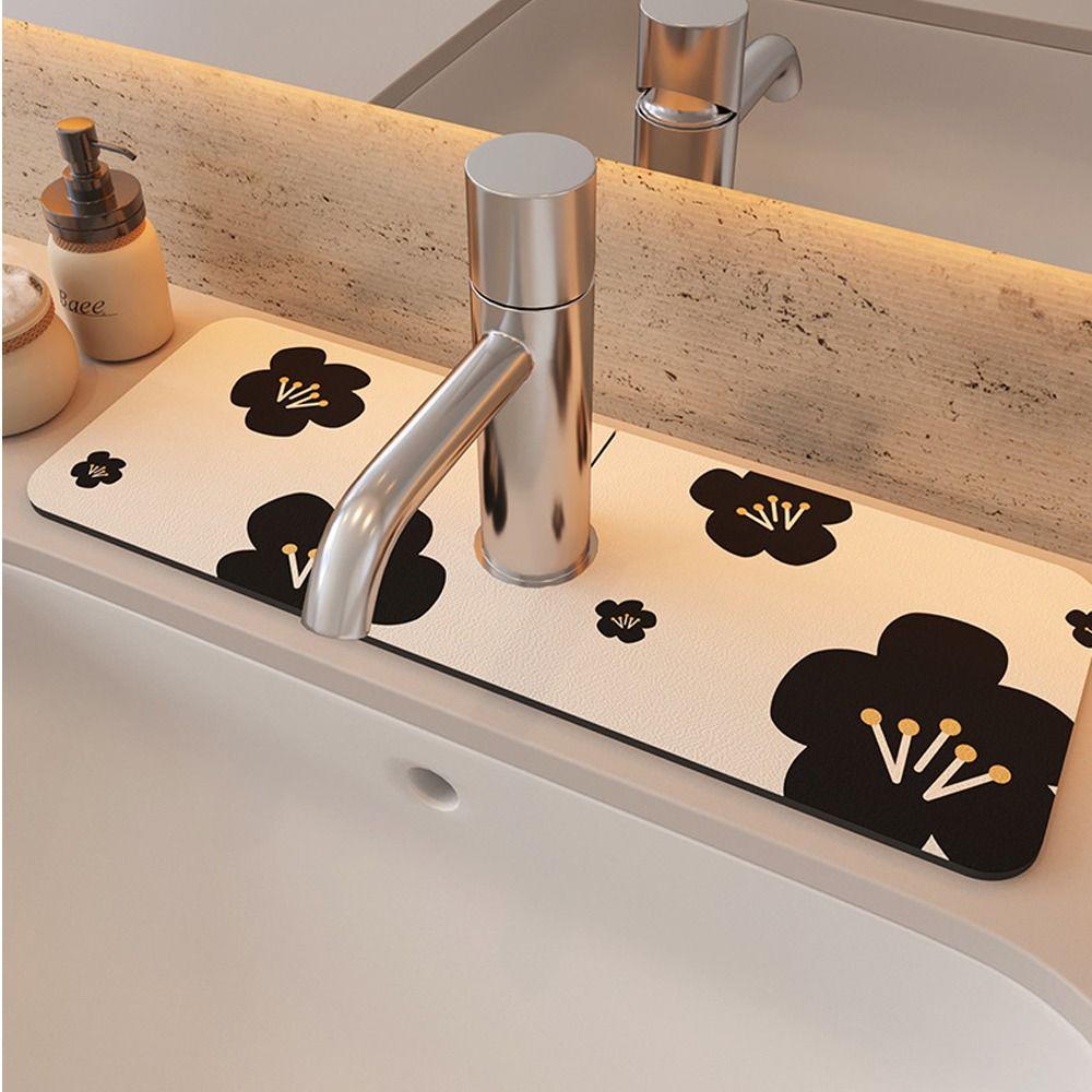 Multifunction Non-Slip Absorbent Pad Splash Drying Mat Sink Splash Mats  Kitchen Bathroom Supplies