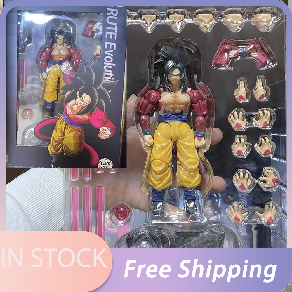 В наличии Игрушки Черная Дыра Фигурка Сон Гоку Dragon Ball Z Супер Сайян Сон Гоку Брутальная Эволюция Аниме Фигурки Действия Модель Игрушка Подарок