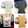 100pcs 6.6x11.5cm Hair Clips Jewelry Display Card Blank Kraft Paper Card Hairclip Price Tag Hairpin Packaging Cardboard Holder ZPG