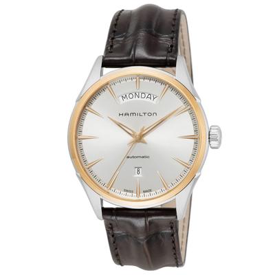 Автоматические часы Hamilton Jazzmaster Day Date, Серебристый циферблат, Нержавеющая сталь, Сапфировое стекло, Автоматические, Водонепроницаемость 5 АТМ, 42 мм, Сделано в Швейцарии, Мужские,
