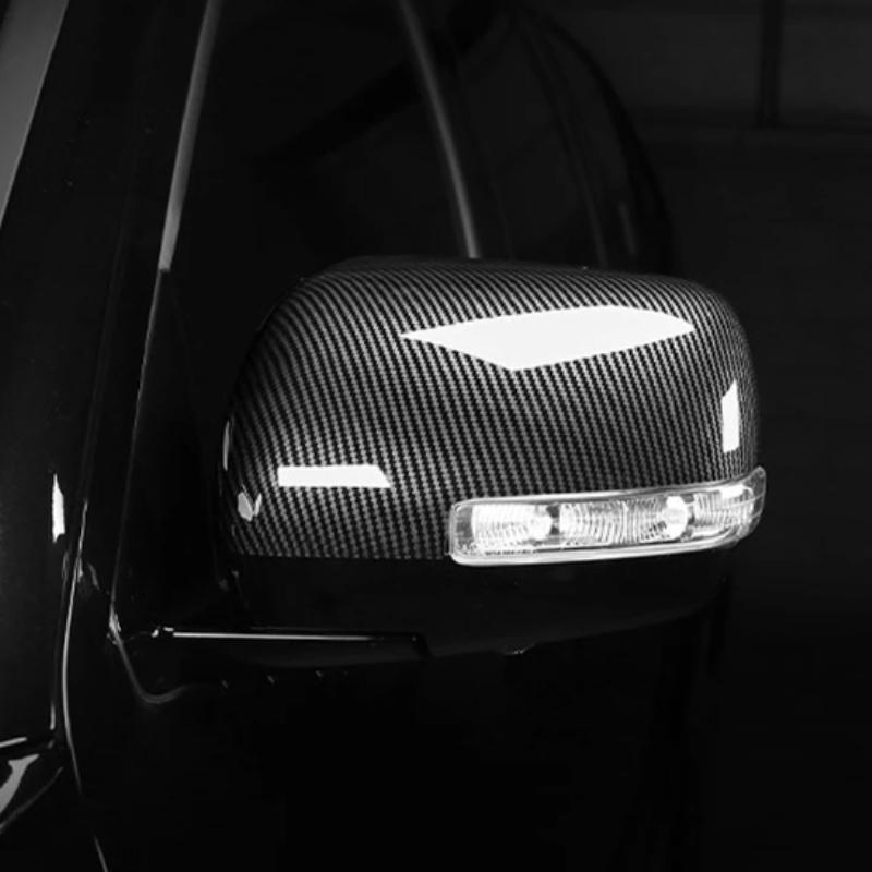 For KIA Mohave Borrego Carbon Fiber ABS Rearview Mirror Cover Trim side Door Mirror cap Sticker Car Accessories