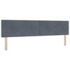 Box Spring Bed with Mattress Dark Gray 200 x 200 cm Velvet