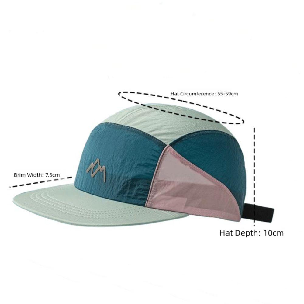 Casual 5-panel Camping Hat Japanese Style Adjustable Sunshade Cap Quick-drying Thin Sun Visor Cap Unisex