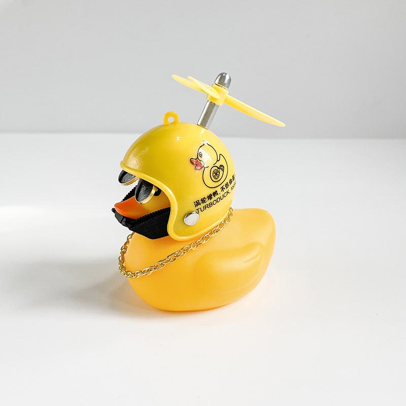 Wind-Resistant Electric Yellow Duck Dashboard Ornament