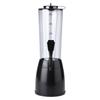 2.5L Beer Machine Beverage Dispenser Ice Tube for Wine Water Juice Bar Accessories Black