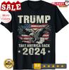 2025/Трамп 2024 флаг вернем Америку мужчинам женщинам Трамп 2024 Футболка. Футболка Unisex