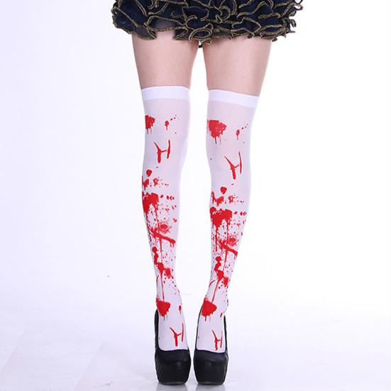 Длинные носки, аксессуары для костюмов ужасов, эластичные длинные носки для Хэллоуина, косплея, вечерние, для фестиваля
