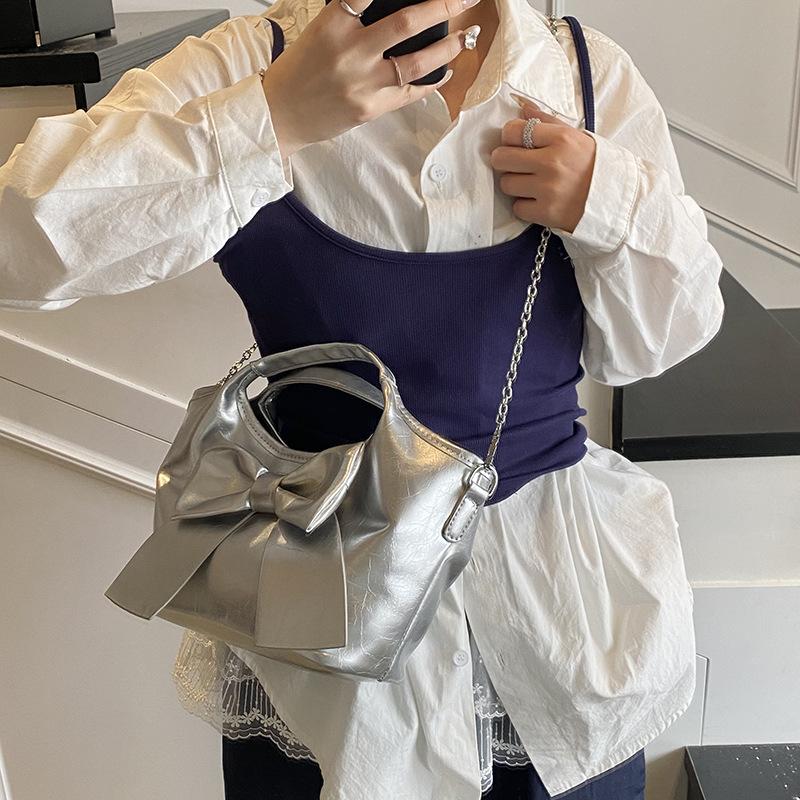 Bow Bag New Shoulder Messenger Bag Fashion Women's Bag