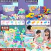Plastic Building Blocks Toy For Kids With Large And Small Pieces For Brain Development And Hand Eye Coordination