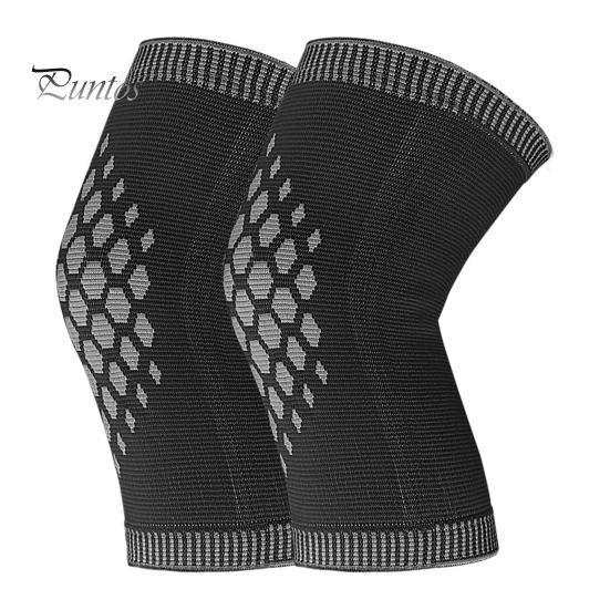 Comfortable Knee Braces 1 Pair Compression Sleeves with Fastener Tape Soft Breathable Support Leg Warmers