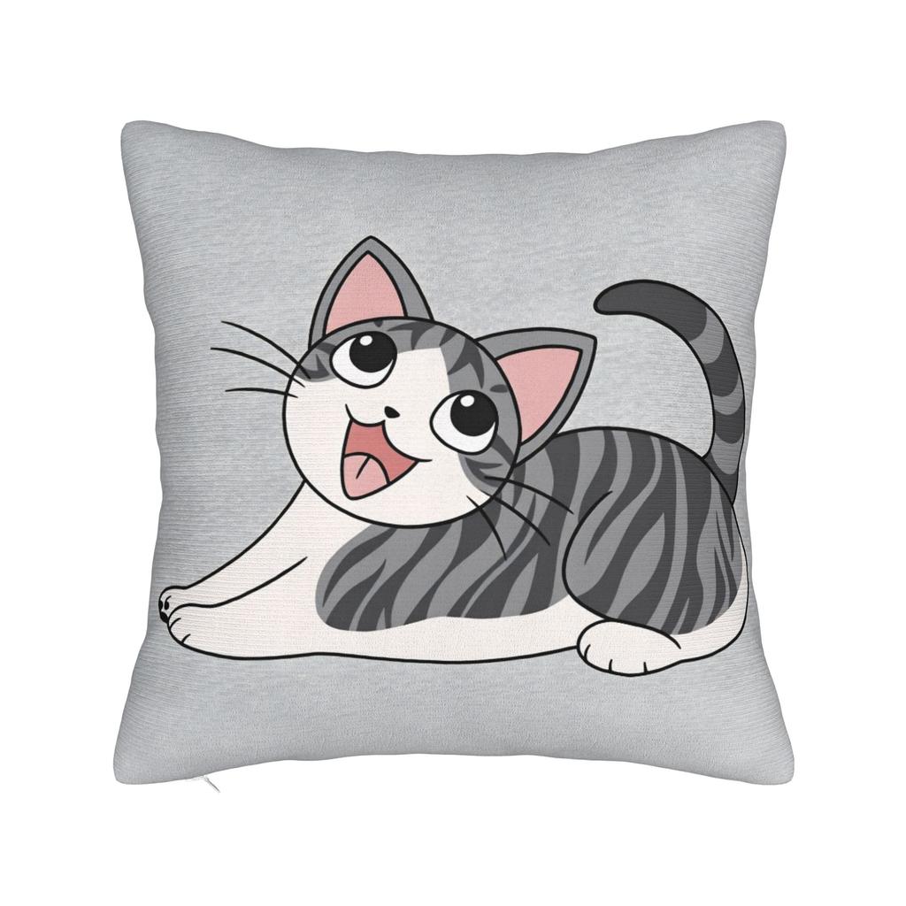 Pillow Cover CChis SSweet HHome Cat Novelty Pillow Case For Sofa Home Decor Pillowcases