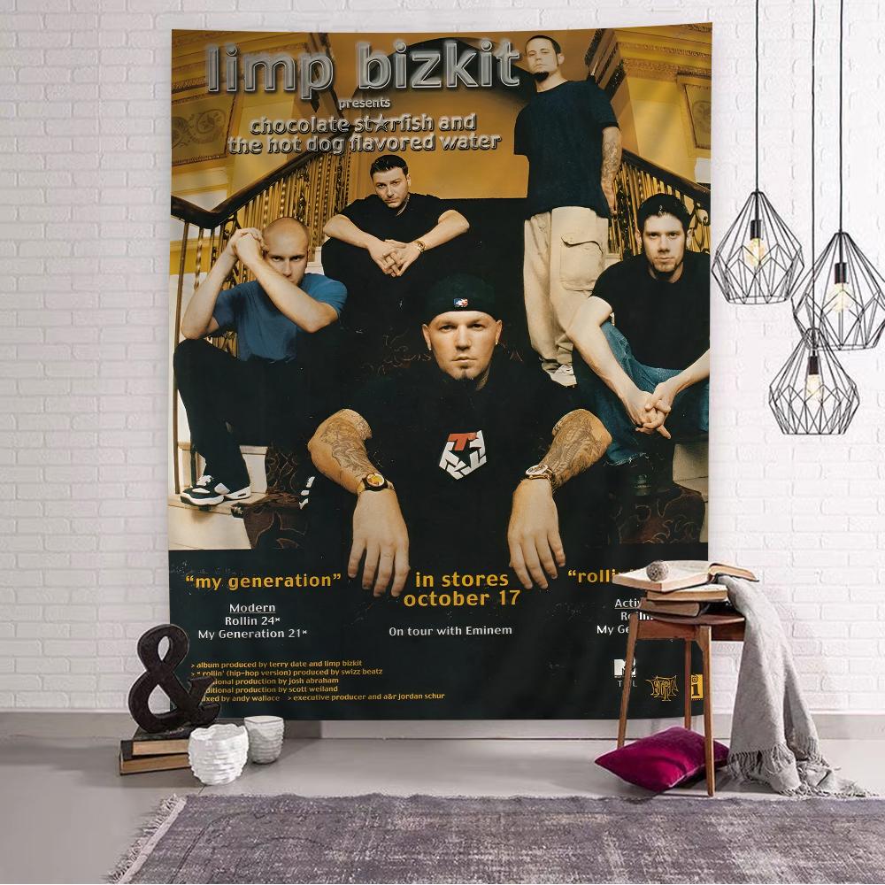 Limp Bizkit Band Cartoon Tapestry Bohemian Wall Tapestries Mandala Wall Hanging Sheets