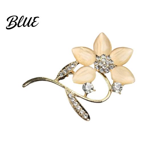 Decorative Brooch Pin Retro Style Leaf Floral Design Lapel