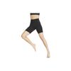 Zenvy Series Solid Logo Print Fitness Shorts Women Bottoms Black DQ6004-010