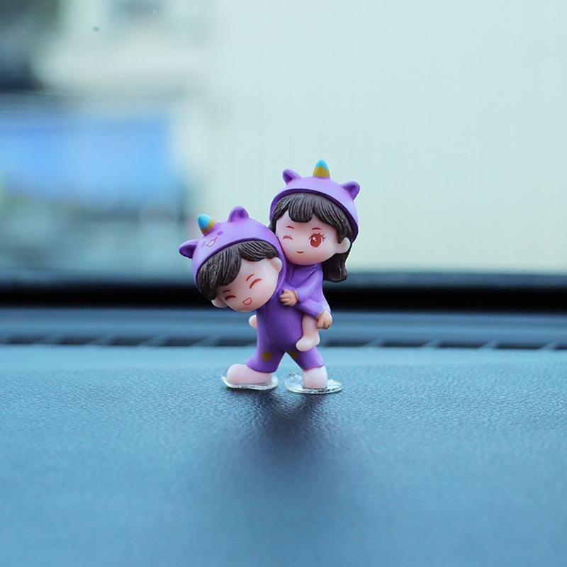 Милые креативные мультяшные украшения для автомобиля, украшения для центральной консоли автомобиля, аксессуары для салона автомобиля