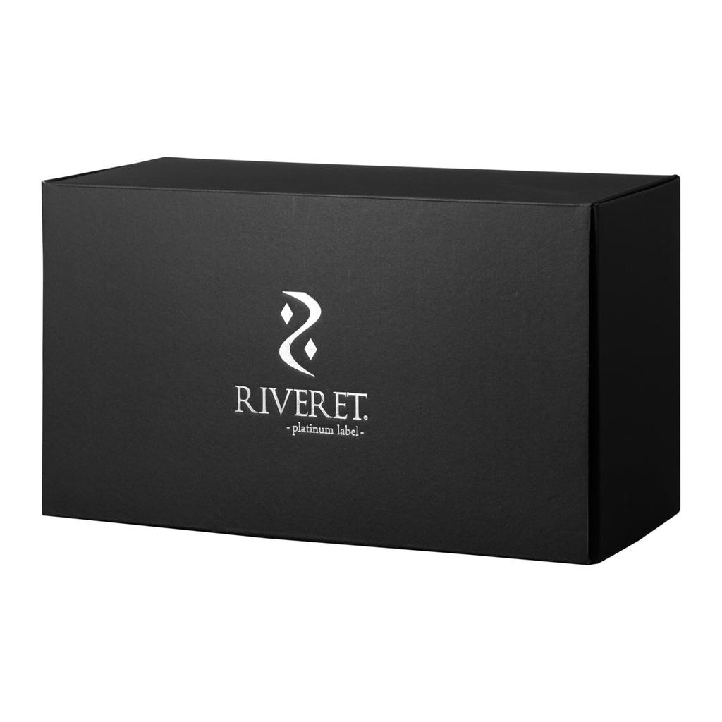 [Set] 2-Piece Set (RIVERET Teacups, 170ml, Bamboo, Dishwasher-Safe, White/Brown, RV-202TWB, Pair, with Ribbon Gift Bag)