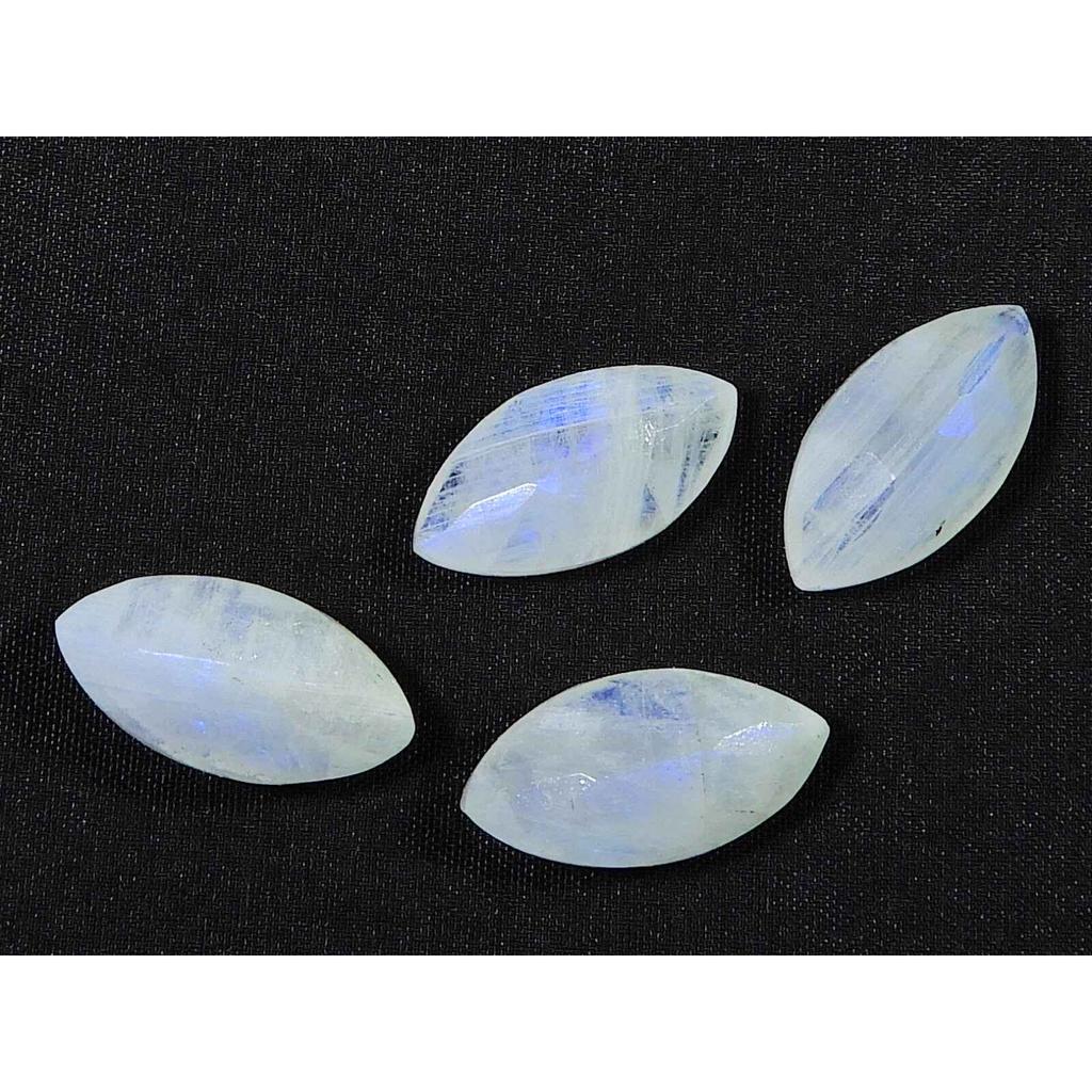 9X18MM натуральный радужный лунный камень маркиз ограненный россыпью драгоценный камень 4 шт лот RML-981
