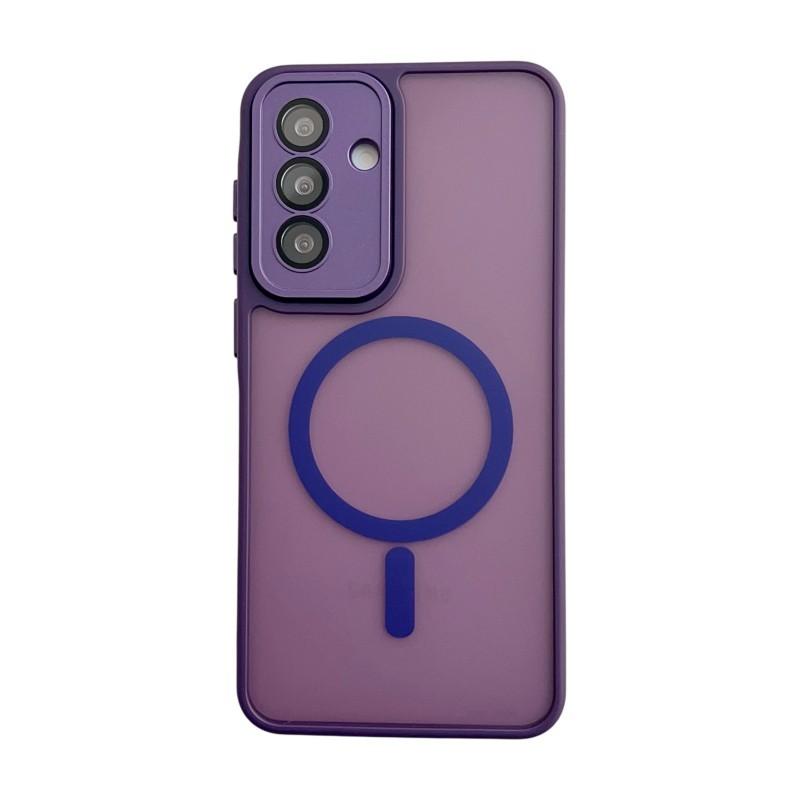 For Samsung Galaxy A26 5G Magnetic Back Cover WANLONFENG QB1 Series PC TPU Shockproof Phone Case