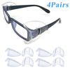 4 пары боковых очков для очков, защитные очки, универсальный щиток