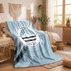 Swansea City Theme Fleece Blanket Cozy Soft Plush Blanket For Bedroom Couch Travel