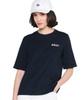 Aigle Official ZTFAT50 Logo Print Black Women's Moisture-Wicking, Quick-Drying T-Shirt,