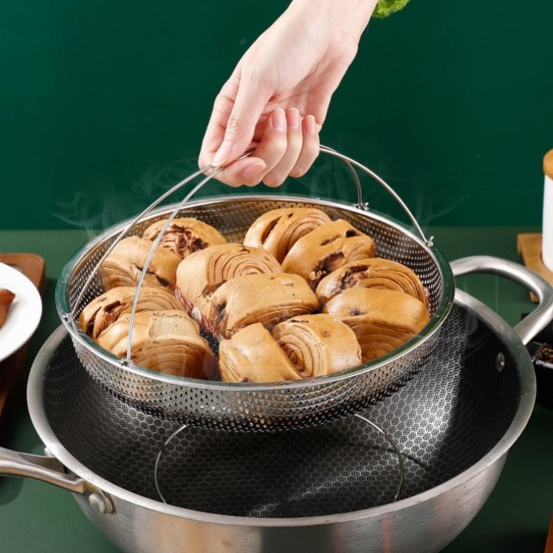 Пароварка из нержавеющей стали, корзина для приготовления на пару, электрическая плита, подставка для приготовления на пару, корзина для слива, многофункциональная бытовая кухонная утварь