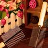 Аксессуары для ухода за шерстью домашних животных, расческа для кошек и собак с деревянной ручкой, массажная расческа для триммера для шерсти домашних животных из нержавеющей стали, щетка для легкой очистки
