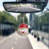 Мультяшное украшение для автомобиля Рождественская декоративная елка Брелок для сумки Аксессуар для интерьера автомобиля Для рюкзака Дома