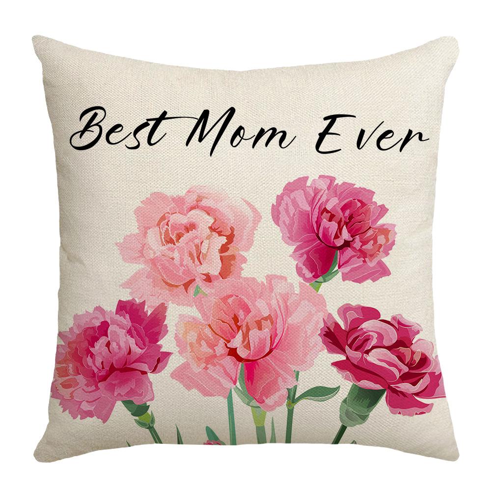 New Mother's Day Pillowcase Sofa Bedroom Linen Home Bedside Decorative Pillowcase Waist
