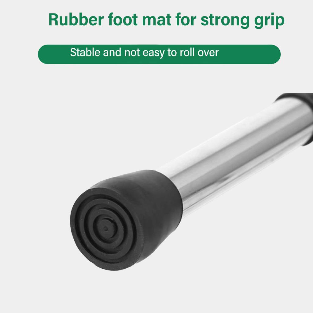 Elderly Folding Walker 6 Height Adjust Stainless Steel Senior Walking Aid with Wheels