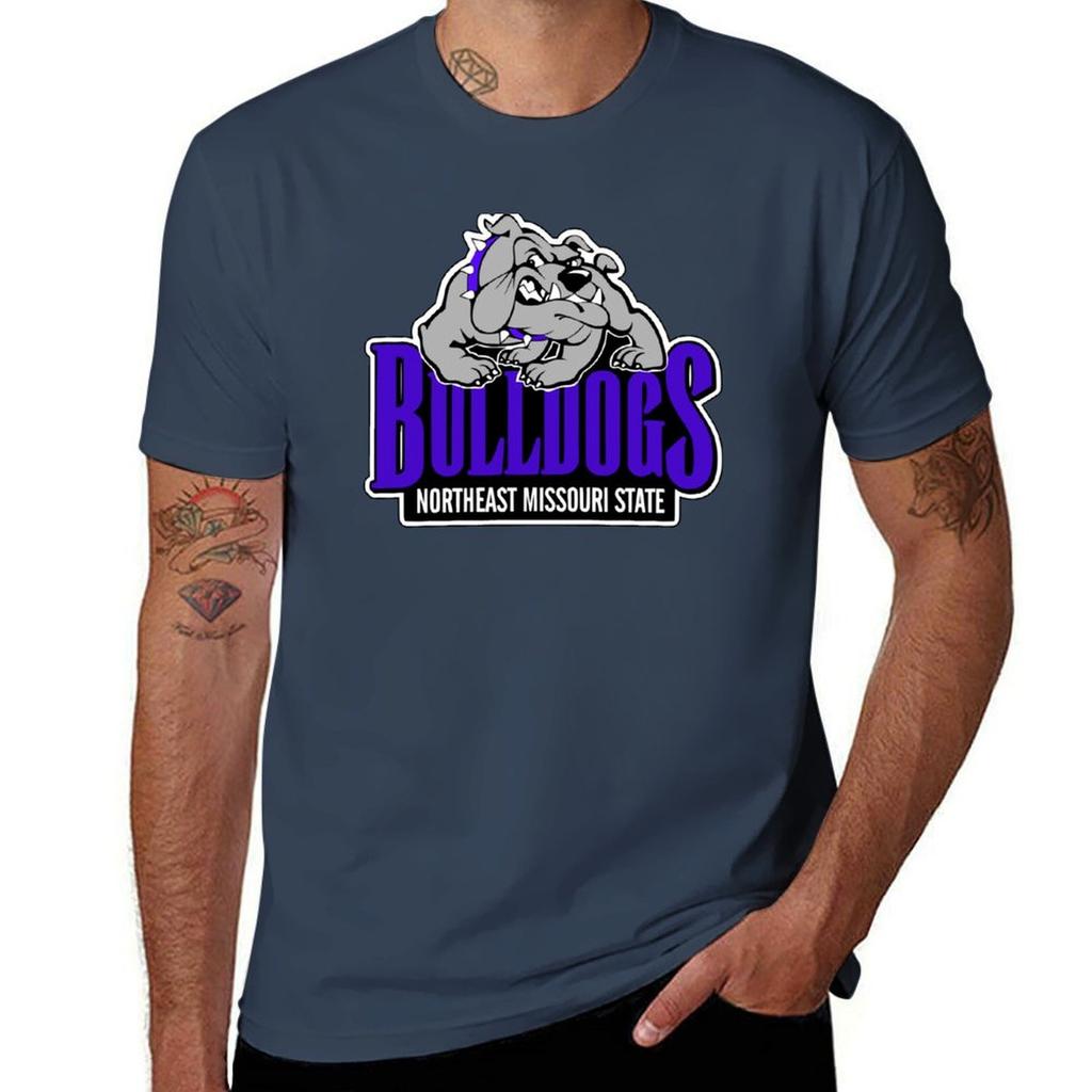 Vintage Northeast Missouri State Bulldogs Logo Tshirt Cotton T Shirts Unisex 100 Cotton T Shirts High Quality Tshirt