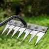 Стальные грабли для прополки, прочные садовые грабли с 5/6/7/8 зубьями, ручной инструмент для рыхления почвы и удаления сорняков
