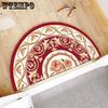European Style Semi-circular Floor Mat Entrance Door Mat Bathroom and Toilet Door Mat Absorbent Dirt Resistant Non Slip Foot Mat