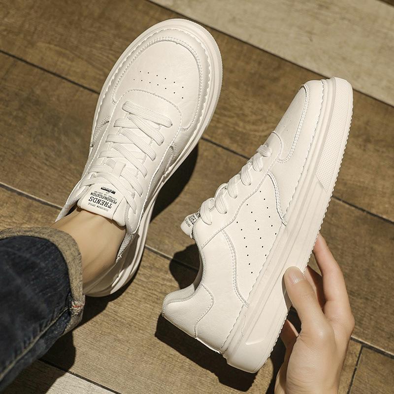 Весна/Осень Новые Дышащие Маленькие Белые Кроссовки Мужская Обувь Универсальная Повседневная Обувь Корейская Версия Тренд Кроссовки Мужские Скейтборд
