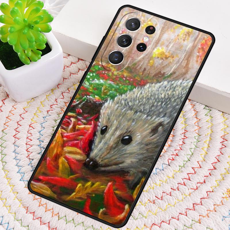 Ёжик в лесу Силиконовый чехол для телефона для Samsung Galaxy note 10 pro S26 S25 S24 S23 S22 S21 Plus S25Ultra Чехол