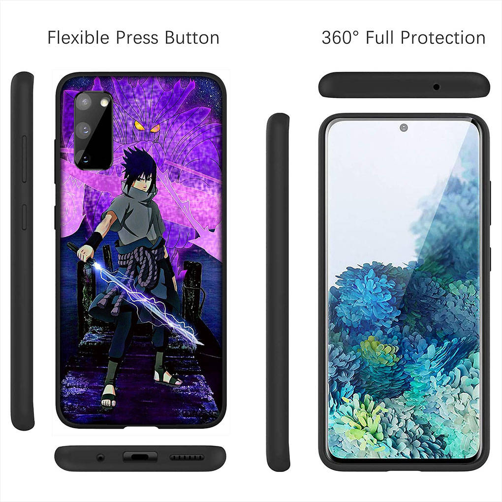 Чехол для iPhone 16 15 Xiaomi Redmi Note 14 13 12 11 Pro Max X 8 9 16e Samsung Galaxy S25 S24 S23 Moto E15 OPPO Huawei Наруто Учиха Саске чехол для телефона