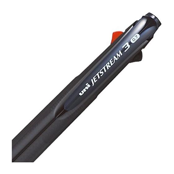Шариковая ручка Mitsubishi Pencil 3 цвета Jet Stream 0.7 прозрачный темно-синий легко писать SXE340007T.9