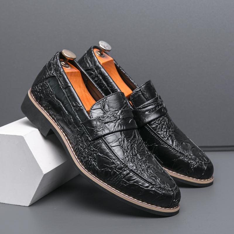 Fashion Hot Selling Luxury Gold Men's Banquet Dress Shoes Europe America Groom's Wedding Shoes High-end Men's Business Casual Shoes